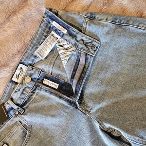 7 For All Mankind Blue Barrel Jeans